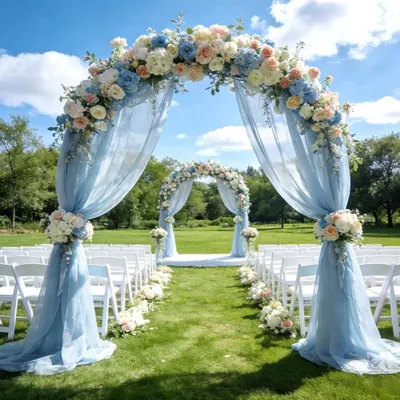 Immagine prodotto di Omgoods - Tessuto in organza di tulle, 5 m x 160 cm, azzurro chiaro