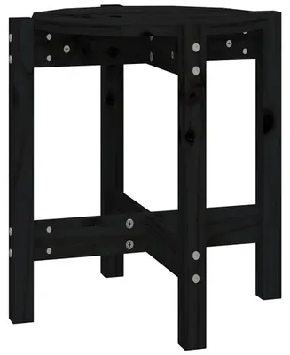 Produktbild von vidaXL Couchtisch Schwarz Ø 42,5x45 cm Massivholz Kiefer