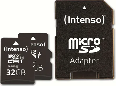 Produktbild von Intenso Micro SD-Karte 2er Pack, 32GB