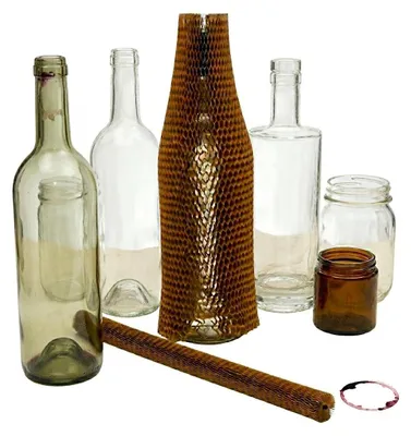 Produktbild von 38cm Flaschenhülle für Wabengläser schützt das Glas beim Versand - Schronisko Bukowina