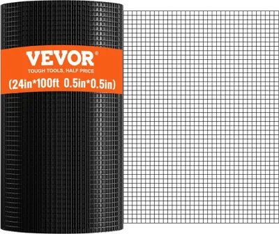 Zdjęcie produktu dla Siatka druciana, rolka siatki drucianej ocynkowanej o wymiarach 24'' x 100', rolka siatki drucianej o grubości 19, siatka druciana z powłoką winylową do ogrodzenia kurnika, ogrodzenia dla królików i węży, ogrodzenia dla drobiu