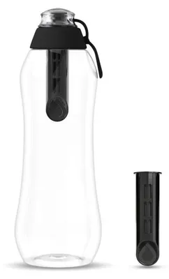 Produktbild von Dafi schwarz Wasserfilter Flasche 0,7l + 2 Filter
