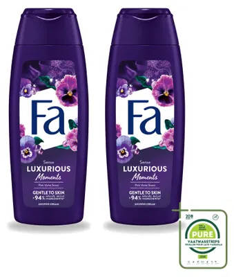 Obrázok produktu pre 2 kusy o sprchového gélu Fa – Rosa Veilchen (ružová fialka) – 250 ml – veľké balenie