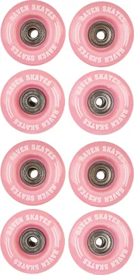 Produktbild von Rollen Ersatzrollen für Rollschuhe Raven Lexie 54mm(Set - 8 Stück)mit Kugellager