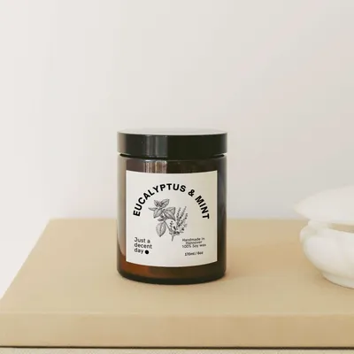 Image de Bougie parfumée Eucalyptus & Menthe - Collection Jardinage - 170 ml de cire de