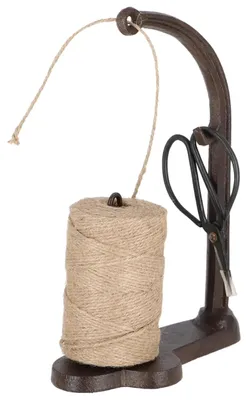 Produktbild von Esschert Design | Ständer mit Schnur und Schere - Schnurspender - aus Gusseisen - Garnspender - Praktisch