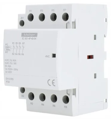 Obrázek produktu pro Schelinger SC301 4P 40A Stycznik na DIN lištu