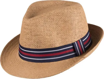 Produktbild von Scippis Nardo Trilby – Moderner Papierstrohhut mit gestreiftem Hutband
