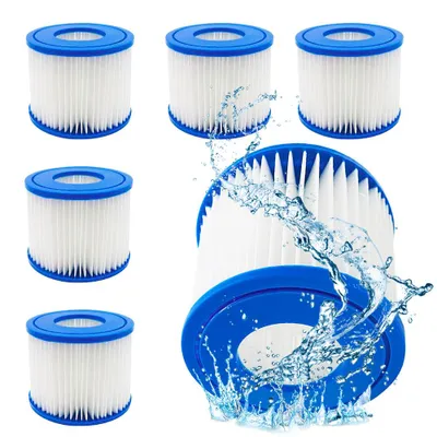 Produktbild von Poolfilter, Filter VI für Pool, Filterkartuschen, 6 Stück Ersatz Filterkartuschen, für Bestway Miami, Monaco Lay-Z-Spa, Vegas, Palm Springs