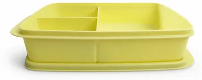 Produktbild von TUPPERWARE To Go Lunchbox 1 L gelb mit Trennwand Clevere Pause Schule