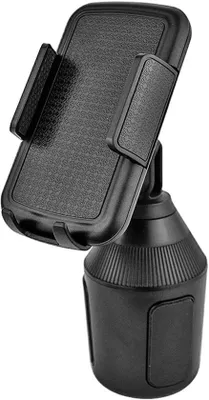 Obrázek produktu pro Univerzální držák telefonu o 360° - otočný a nastavitelný - černý - ABS - 19,3 x 11,3 x 8,1 cm - držák do auta