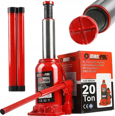 Image de 20 Ton Bottle Jack Hydraulic Lift Heavy Duty Stable Base Hydraulikheber