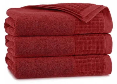 Produktbild von Handtuch - 100% Baumwolle - 500 g/m2 - 70x140 cm - Extra Saugfähig - Rot - hohe Grammatur - PAULO3
