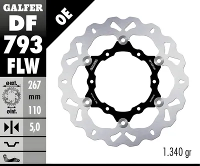 Obrázek produktu pro Brzdový kotouč Galfer DF793