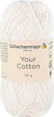 Produktbild von Schachenmayr Your Baumwolle 00001 White Strickgarn