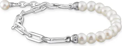 Produktbild von THOMAS SABO Armband "Glieder und Perlen" Silber A2031-167-14