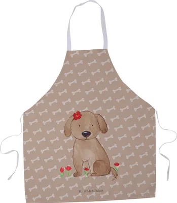 Produktbild von Mr. & Mrs. Panda Schürze Hund Dame - Hundeglück - Geschenk, Kochschürze, Kellnerschürze, Hunde, Liebenswert, Kellner-Schürze, Küchenzubehör, Liebe, Sprüche, Vierbeiner