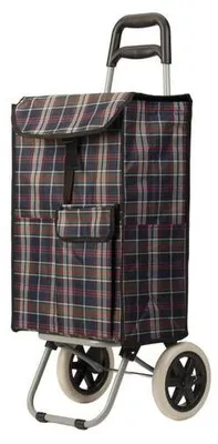 Image de Chariot d'achat Trolley - Série Diamant - 40L - Bleu/Vert/Rouge
