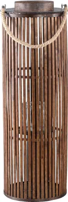 Produktbild von PTMD - Zafria Laterne - Braun - 24x24x70cm