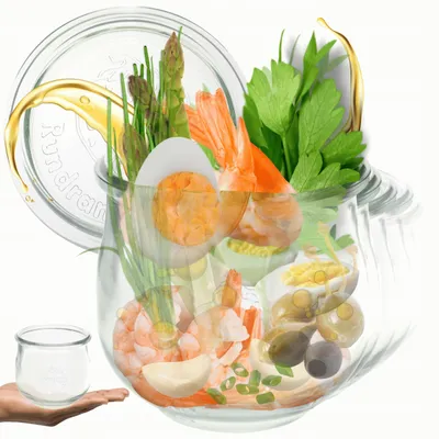Produktbild von Weck Gläser 580ml TULIP Glasdeckel 6 Stück
