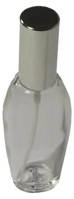 Produktbild von 10 Flakon leer 30 ml mit Zerstäuberpumpe und Kappe Silber Meliha