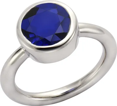 Produktbild von Jamelli Ring 925/- Sterling Silber weiß 056 (17,8) Quarz blau 300270062J