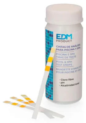 Immagine prodotto di Strisce reattive EDM per piscina e spa - pH-Cloro-TAC