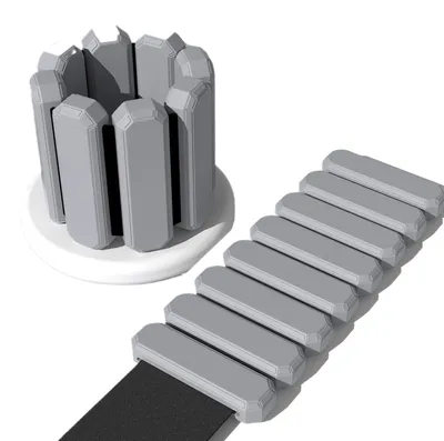 Produktbild von Gewichtsmanschetten 2 Pfund pro Paar (900 g), für Hand- und Fußgelenke, verstellbar, für Laufen, Fitness und Training,Grey