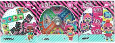 Obrázek produktu pro Toi Toys 51250A - L.O.L. Surprise - Memo/Ludo/ Domino, 3-er Set