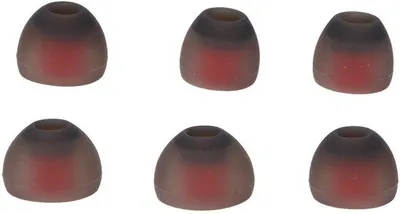 Zdjęcie produktu dla Silikonowe wkładki douszne – wkładki zamienne – wygodne i tłumiące hałas – 6 sztuk – do słuchawek dousznych – rozmiar L