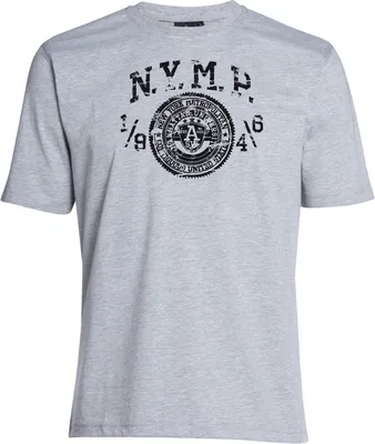 Produktbild von Übergrößen T-Shirt New York schwarz AHORN SPORTSWEAR Grey Melange 10XL
