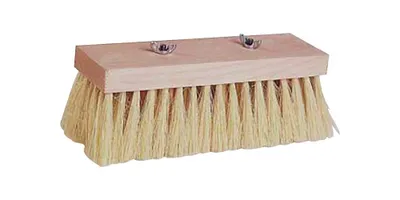 Image de Brosse à goudron L.225mm coco naturel corps en bois plat avec vis à ailettes