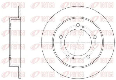 Produktbild von 2x REMSA Bremsscheibe 6331.00 vorne für SUZUKI JIMNY (FJ) Samurai SUV (SJ_)