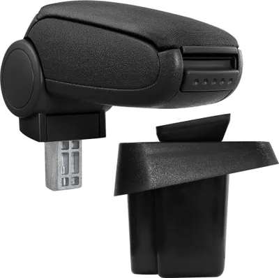 Image de In And OutdoorMatch Accoudoir Suzuki SX4 + Fiat Joni - Tissu - Noir - Accoudoir car