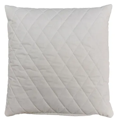 Produktbild von Kissen 30x30cm - Bio-Hirsekissen 30 x 30 cm mit Bio-Hirseschalen - Steppware weiß, direkt befüllt