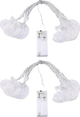 Zdjęcie produktu dla Girlanda świetlna LED „Gwiazda i księżyc” z okazji Eid al-Fitr – dekoracja na Ramadan do domu, na imprezę ramadanową oraz jako lampion na Eid al-Fitr