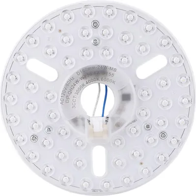 Produktbild von 6.3in LED Deckenventilator Licht Kit Magnetic 24W Dimmbar 3CCT 3000K 4000K 6000K Deckenventilator Licht Ersatz Panel 120V