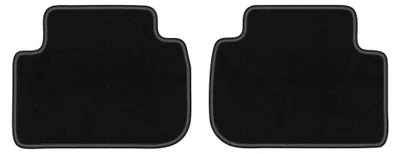 Produktbild von Velours-Fußmatten Hinten für BMW 2 F44 2020- (Coupé) – 2-tlg, Schwarz, passgenau – Wielganizator LUX