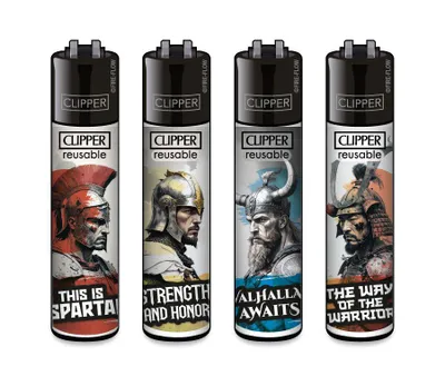 Produktbild von Clipper Feuerzeug 4er Set FFX Warriors
