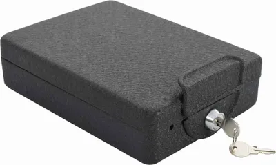Zdjęcie produktu dla vidaXL Sejf samochodowy z zamkiem czarny 22 x 16 x 7 cm stalowy