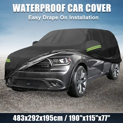 Image de Housse De Voiture Imperméable pour Dodge Durango 2011-2023 Avec Fermeture Éclair De Porte