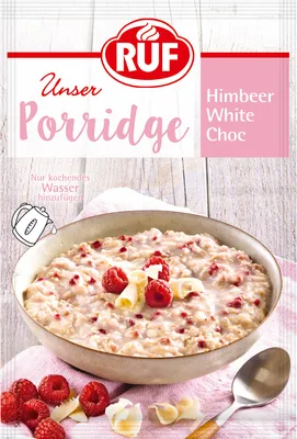 Produktbild von RUF Porridge Himbeer White Choc 65g