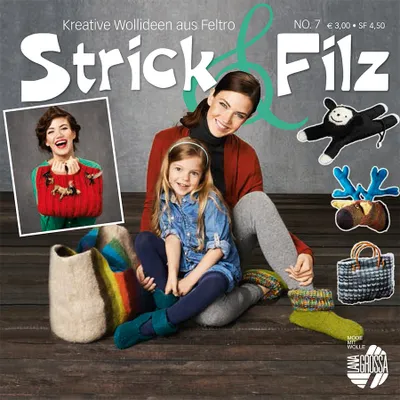Produktbild von Lana Grossa STRICK & FILZ No. 7 Booklet mit Modellanleitungen zum Stricken  