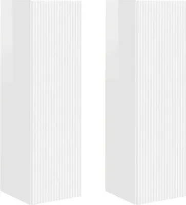 Produktbild von vidaXL TV-Wandschrank 2 pcs Glänzend Weiß 30 x 31 x 100 cm