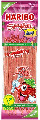 Produktbild von Haribo 10057312, Weiche Süßigkeiten, 200 g, Erdbeere, Rot, 1451 kJ, 342 kcal