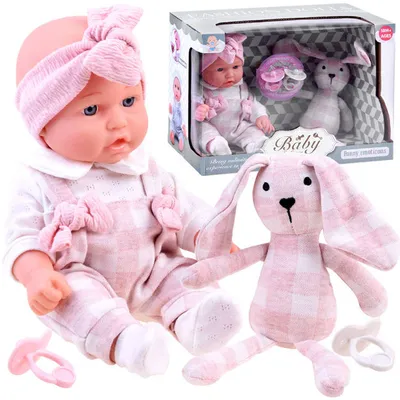 Image de Poupée avec lapin en peluche ZA3828