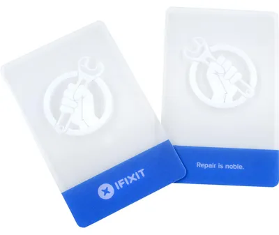 Produktbild von Plastic Cards in Kreditkartengröße (transparent/blau, 2 Stück)