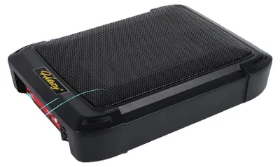 Zdjęcie produktu dla Subwoofer samochodowy, 200 W RMS, moc maksymalna 1000 W, zakres częstotliwości 20 Hz–200 Hz, smukła konstrukcja, impedancja 2,6 Ω