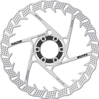 Obrázok produktu pre Kotúč Galfer DB023WCL Shark 180 mm brzdový kotúč CenterLock strieborný DB023WCL