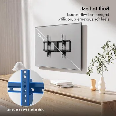 Immagine prodotto di Supporto da parete wireless per televisori LED/LCD/3D da 32-65 pollici con livella - Attacco VESA 600x400 - massimo 75 kg - estremamente sottile.